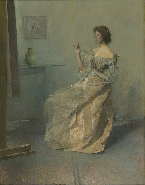 The Necklace, 1907, Thomas Wilmer Dewing