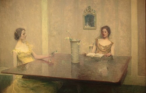 A Reading, 1897, Thomas Wilmer Dewing