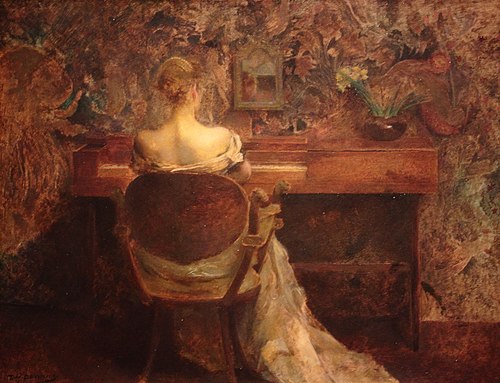The Spinet, 1902, Thomas Wilmer Dewing
