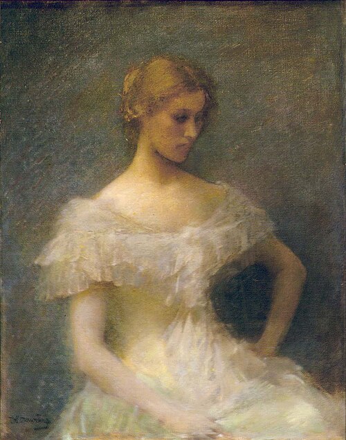 Young Girl Seated, 1896, Thomas Wilmer Dewing