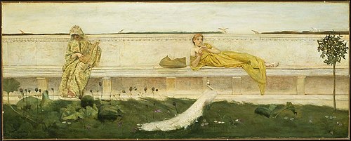 A Garden, 1883, Thomas Wilmer Dewing