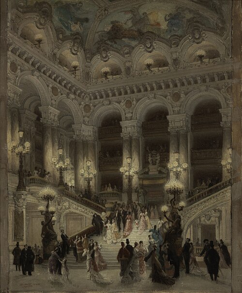 L'escalier de l'Opéra, 1877, Louis Béroud