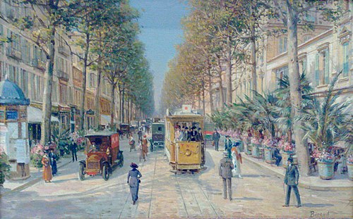 L'Avenue de la Gare à Nice, 1930, Louis Béroud