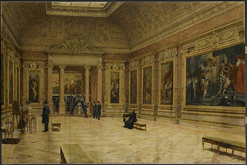 Salle Rubens au Louvre, 1904, Louis Béroud
