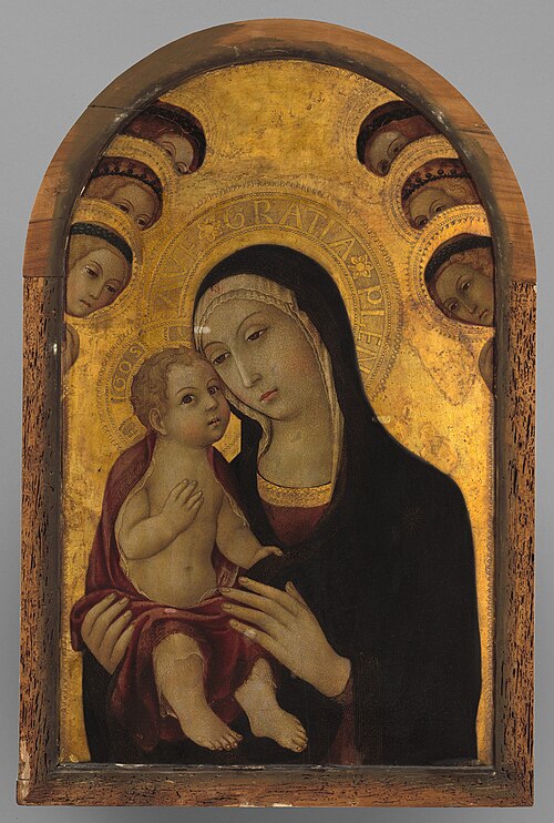 Virgin and Child Surrounded by Angels, , Sano di Pietro