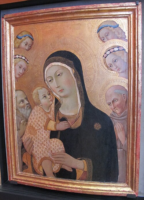 Madonna with Angels, 1450, Sano di Pietro