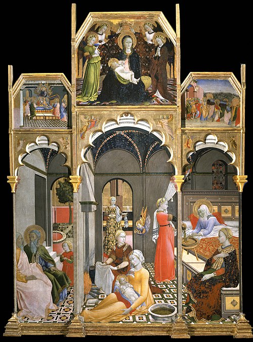 Nativité de la Vierge, 1437, Sano di Pietro