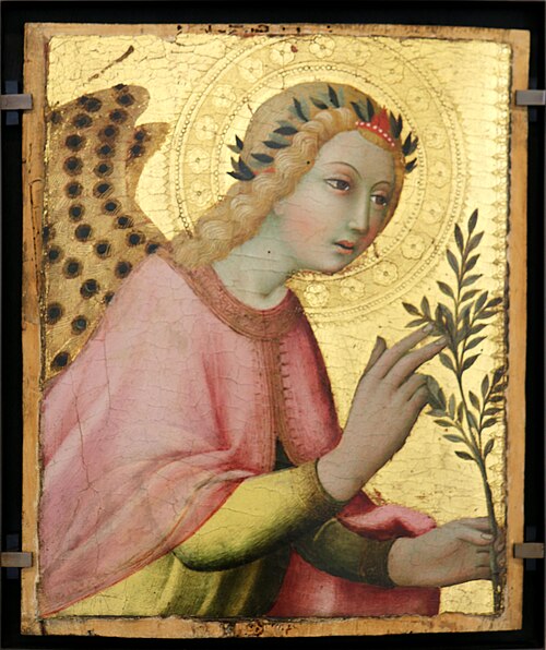 Angel of the annunciation, 1440, Sano di Pietro