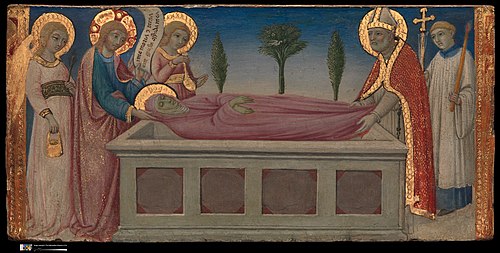 The Burial of Saint Martha, 1460, Sano di Pietro