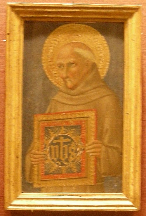 Saint Bernardino, 1455, Sano di Pietro