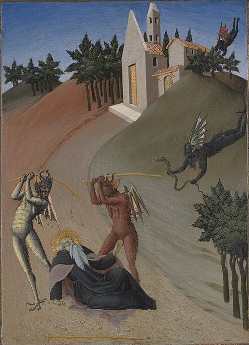 Saint Anthony Abbot Tormented by Demon, 1437, Sano di Pietro