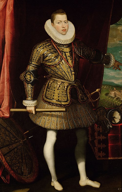 König Philipp III.(1578-1621) von Spanien, Bildnis in ganzer Figur als General der Infanterie (Im Hi, 1601, Juan Pantoja de la Cruz