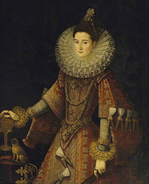 Infanta Isabella Clara Eugenia, Archduchess of Austria (1566-1633), 1595, Juan Pantoja de la Cruz