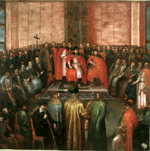 The Shuysky Czars before King Sigismund III in 1611., 1640, Tommaso Dolabella