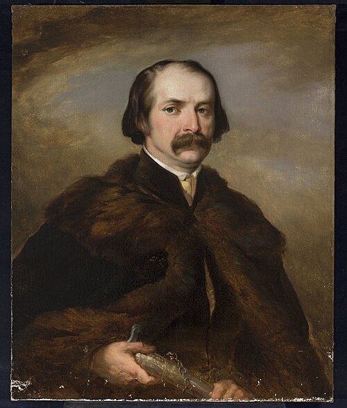 Portrait of a nobleman in the delia coat, 1850, Rafał Hadziewicz