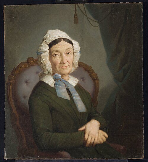 Portrait of Anna Kurpiewska née Olszakiewicz, 1860, Rafał Hadziewicz