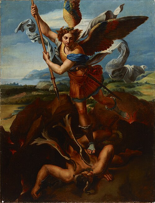 Saint Michael the Archangel Vanquishing Satan, 1830, Rafał Hadziewicz