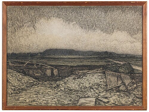 A Limestone Quarry at Kinekulle, 1908, Karl Nordström