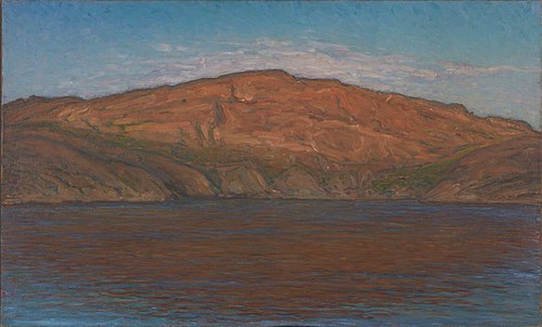 Solglød på berget, 1904, Karl Nordström