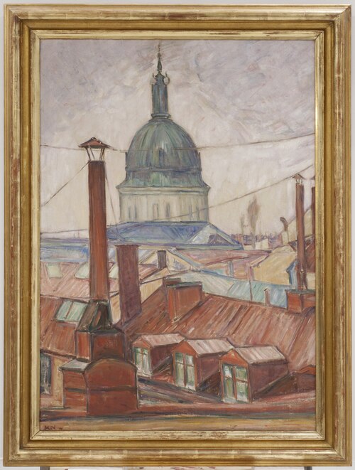 Above the Rooftops, Östermalm, Stockholm, , Karl Nordström