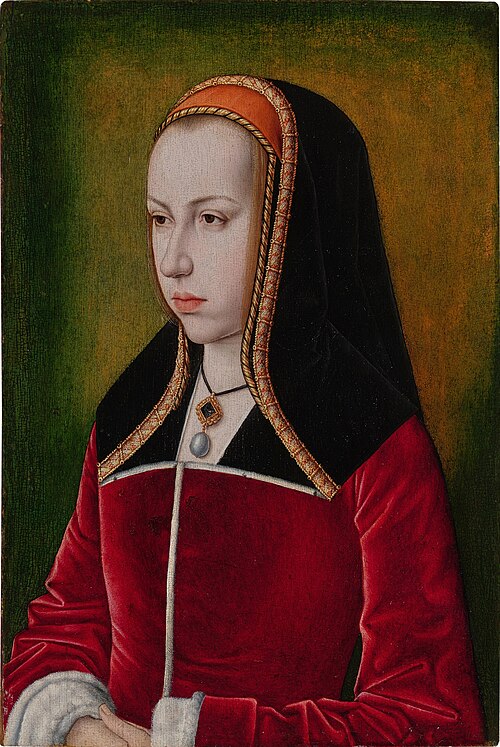 Portrait of Margaret of Austria, 1495, Jean Perréal