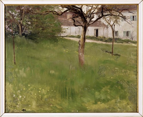 A Garden in Grez, 1884, Georg Pauli