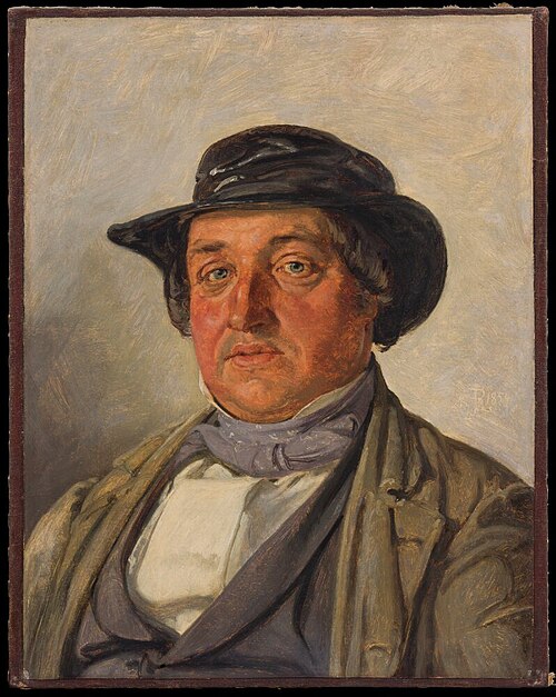 The Actor Kristian Mantzius, 1854, Jørgen Roed