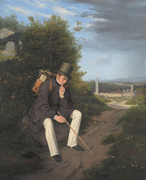 An Artist Resting by the Roadside, 1832, Jørgen Roed