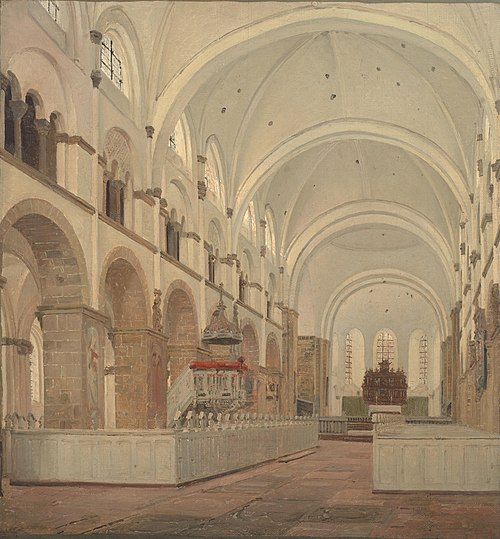 The Interior of Ribe Cathedral, 1836, Jørgen Roed