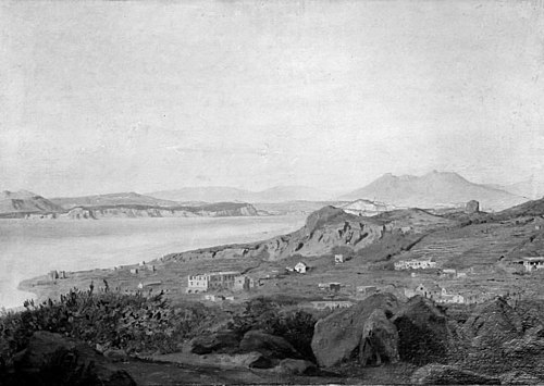 A View of Casamicciola, Ischia, 1838, Jørgen Roed