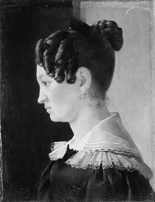 Portræt af en ung pige, 1829, Jørgen Roed