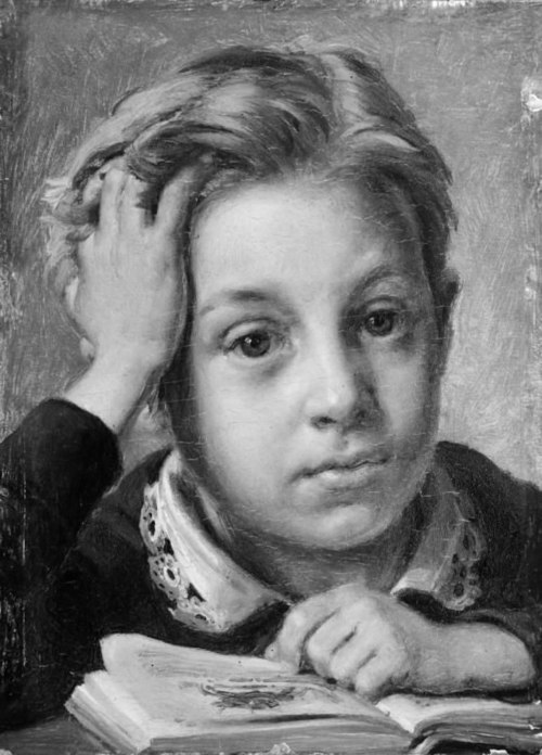 The Artist's Son Holger at the Age of Ten, 1856, Jørgen Roed