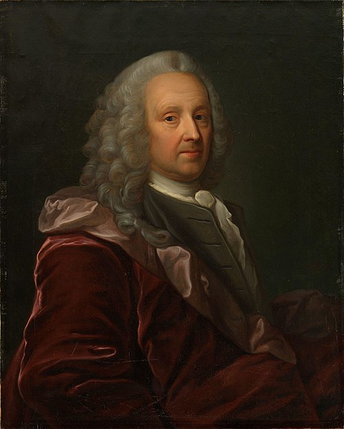 Portrait of Ludvig Holberg. Copy after Johan Roselius, 1847, Jørgen Roed