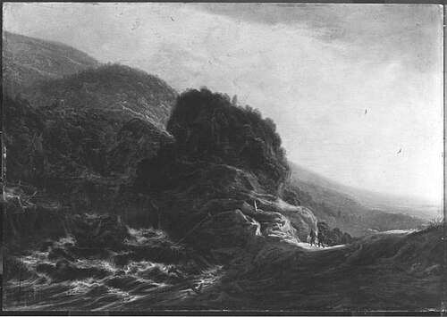 Abendlandschaft (zugeschrieben), 1660, Evert Marseus van Schrieck
