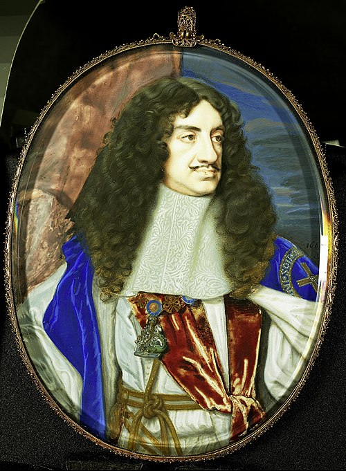 Portrait of Charles II Stuart (1630-1685), 1665, Samuel Cooper