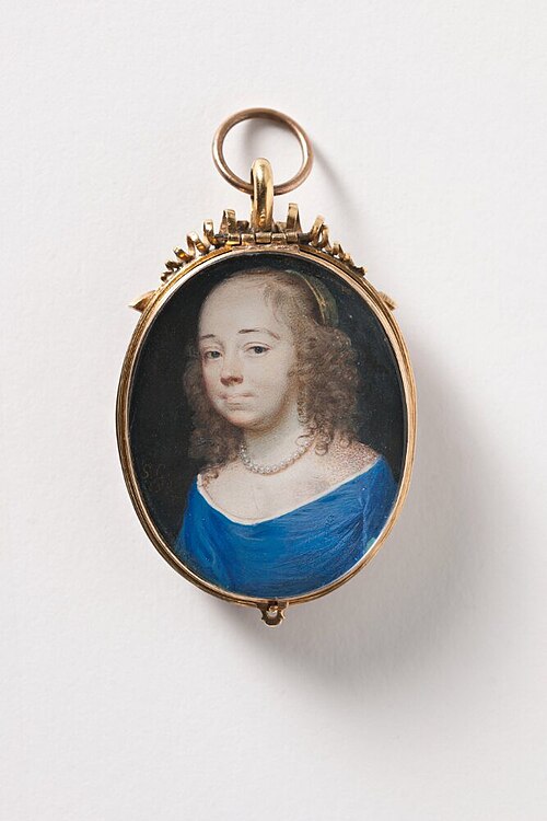 Elizabeth Wriothesley, grevinna av Southampton, f. Leigh (1620-1655), gift med Thomas Wriothesley, t, 1650, Samuel Cooper