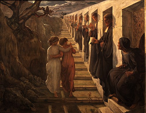 Poem of the Soul - Bad path, 1854, Louis Janmot