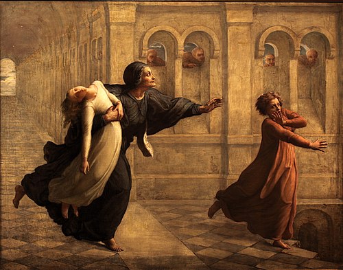 Poem of the Soul - The nightmare, 1854, Louis Janmot