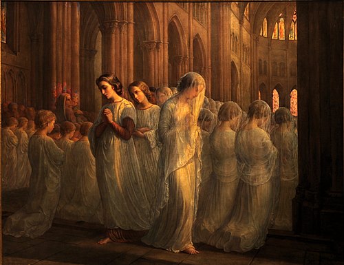 Poem of the Soul - First communion, 1854, Louis Janmot
