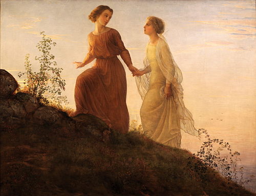 Poem of the Soul - On the mountain, 1854, Louis Janmot