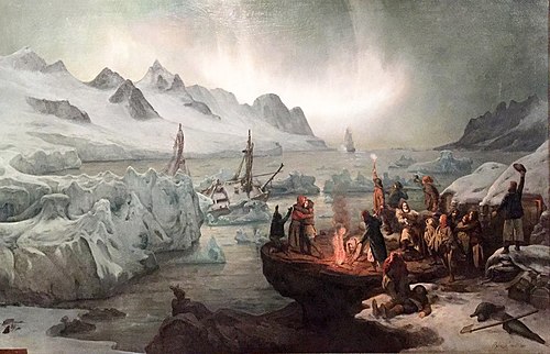 Shipwreck Victims on Ice Floe, 1876, François-Auguste Biard