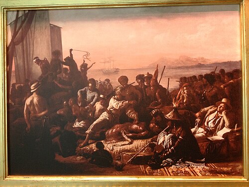 Esclaves sur la côte ouest africaine, 1840, François-Auguste Biard