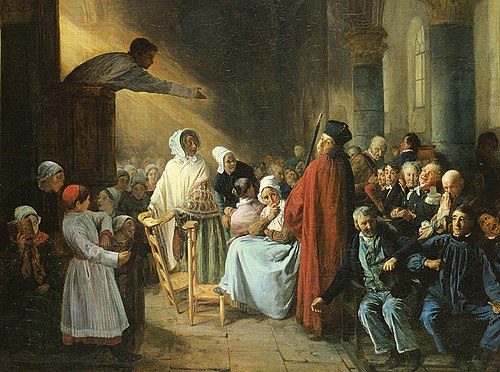Le Sermon, 1850, François-Auguste Biard