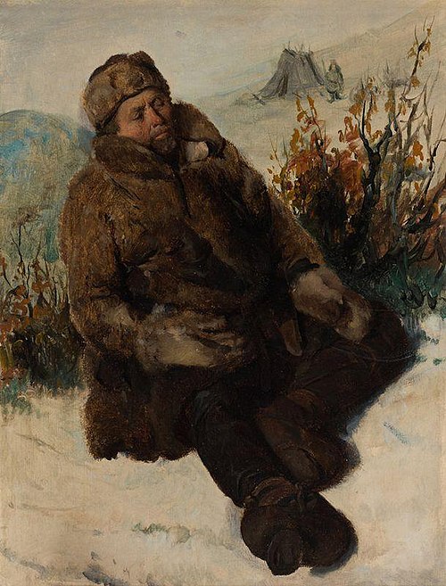 Lapon dans la Neige, 1850, François-Auguste Biard