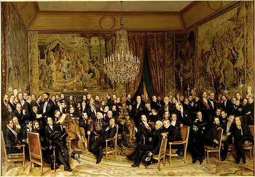 Le Salon du comte de Nieuwerkerke, 1855, François-Auguste Biard