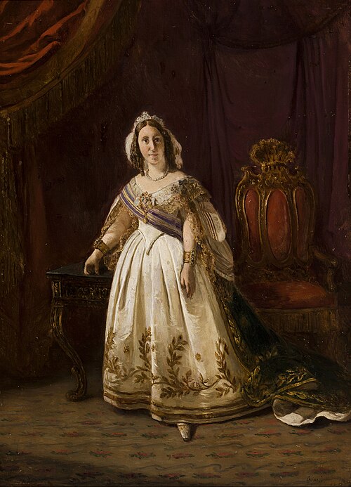 Portrait de l´impératrice du Brésil, Tereza Cristina, 1858, François-Auguste Biard