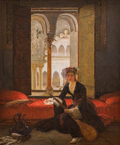 Sultane dans un intérieur, 1835, François-Auguste Biard
