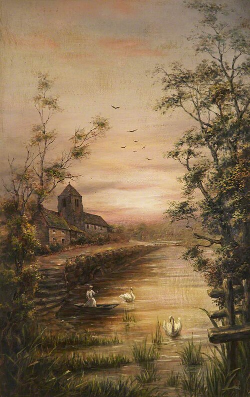 Girl in a Boat with Swans, , John de Critz