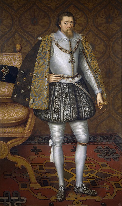 King James I of England, 1605, John de Critz