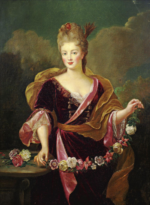 Portrait of a woman, said to be Adrienne Lecouvreur, , Alexis Simon Belle